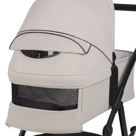 Carucior reversibil  3 in 1 cu multiple accesorii Amber, pana la 22 kg, Bej, Lionelo 737516