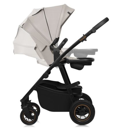 Carucior reversibil  3 in 1 cu multiple accesorii Amber, pana la 22 kg, Bej, Lionelo 737504