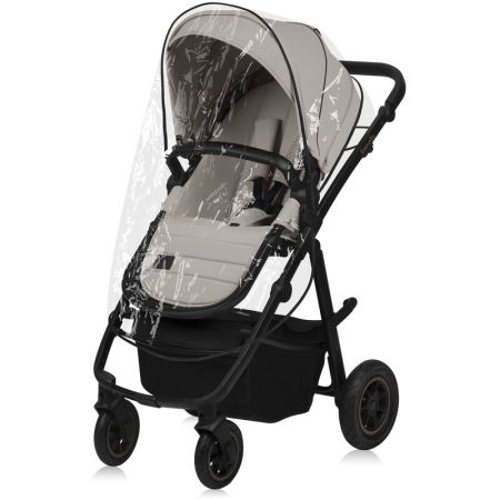 Carucior reversibil  3 in 1 cu multiple accesorii Amber, pana la 22 kg, Bej, Lionelo 737501