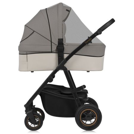 Carucior reversibil  3 in 1 cu multiple accesorii Amber, pana la 22 kg, Bej, Lionelo 737512
