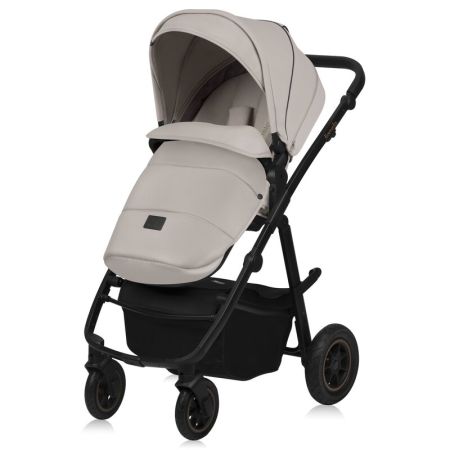 Carucior reversibil  3 in 1 cu multiple accesorii Amber, pana la 22 kg, Bej, Lionelo 737499