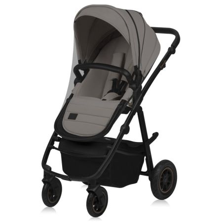 Carucior reversibil  3 in 1 cu multiple accesorii Amber, pana la 22 kg, Bej, Lionelo 737500