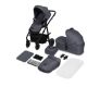 Carucior reversibil  2 in 1 cu multiple accesorii Amber Plus, pana la 22 kg, Gri inchis, Lionelo 737535