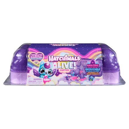 Set 5 jucarii interactive, Alive Neon Rainbow, +3 ani, Hatchimals 737619