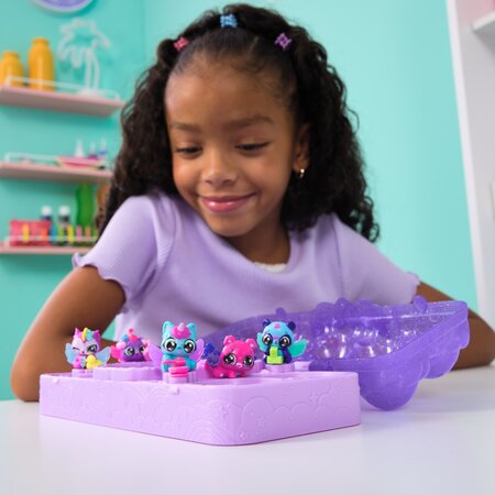 Set 5 jucarii interactive, Alive Neon Rainbow, +3 ani, Hatchimals 737614