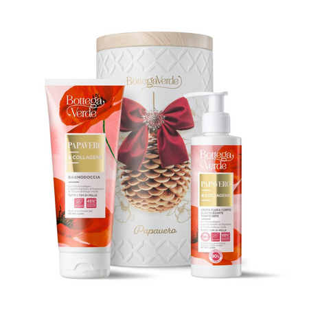 Se ingrijire corp, Papavero&Collagene, 2x200 ml, Bottega Verde