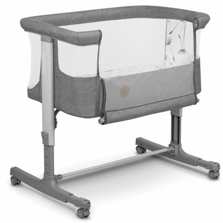 Patut Co-sleeper 3 in 1 Aurora, pana la 9 Kg, 85 x 60 x 66 cm, Gri, Lionelo