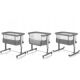 Patut Co-sleeper 3 in 1 Aurora, pana la 9 Kg, 85 x 60 x 66 cm, Gri, 0 luni+, Lionelo 737671