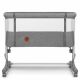 Patut Co-sleeper 3 in 1 Aurora, pana la 9 Kg, 85 x 60 x 66 cm, Gri, 0 luni+, Lionelo 737652