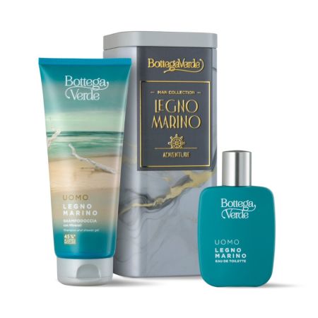 Set ingrijire corp si barba, Legno Marino, 250 ml, Bottega Verde