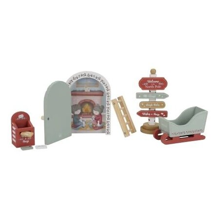 Set jucarii din lemn pentru Craciun, 3 ani+, Little Dutch 737733