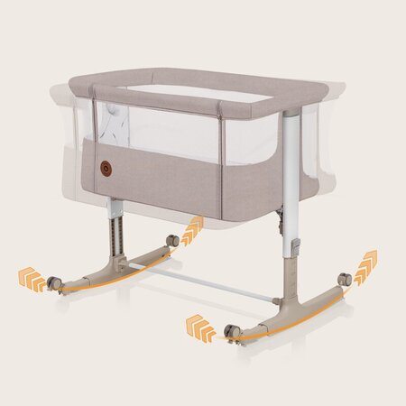 Patut Co-sleeper 3 in 1 Aurora, pana la 9 Kg, 85 x 60 x 66 cm, Bej, 0 luni+, Lionelo 737741