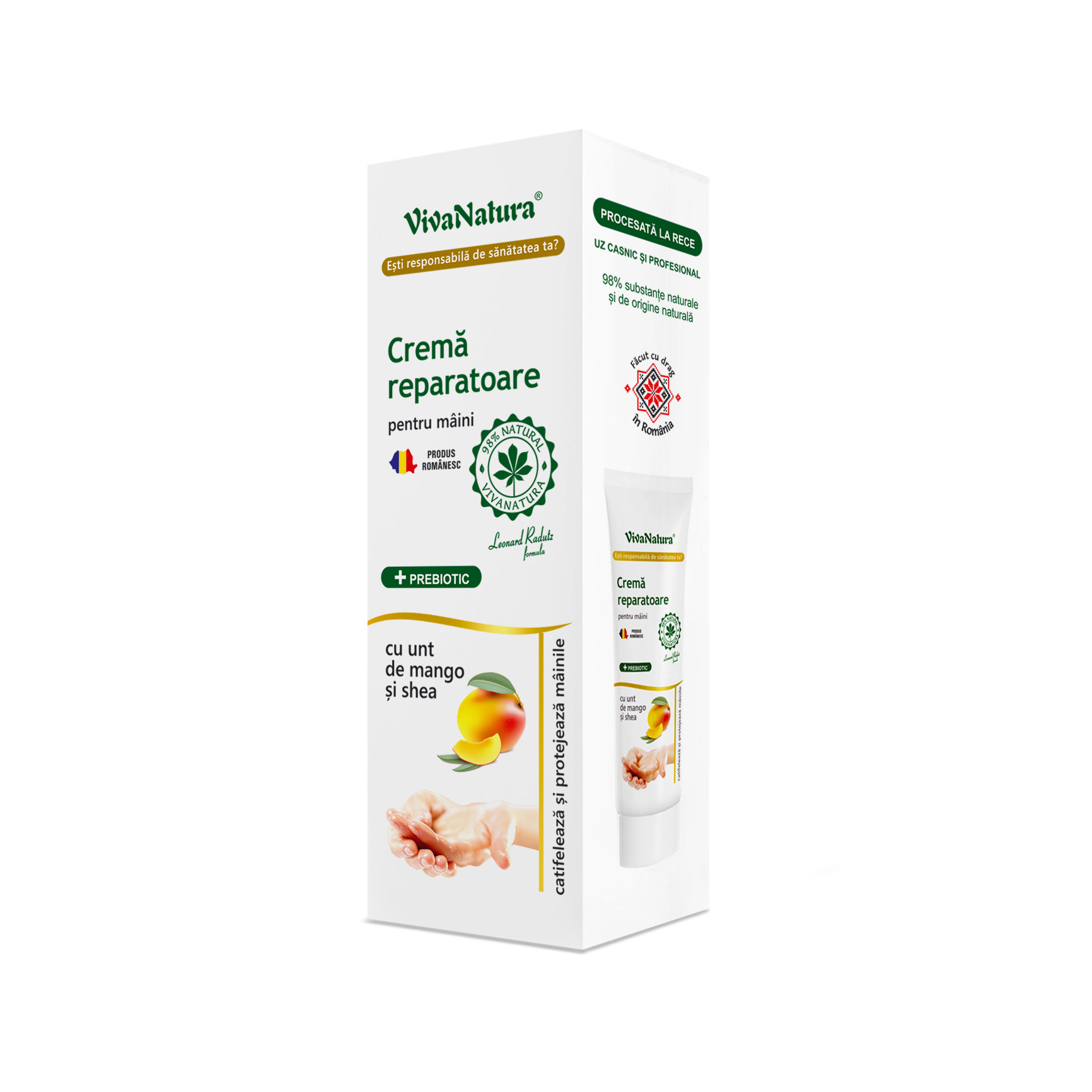Crema de maini reparatoare, 50 ml, Vivanatura
