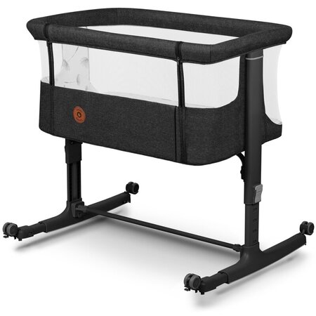 Patut Co-sleeper 3 in 1 Aurora, pana la 9 Kg, 85 x 60 x 66 cm, Gri inchis, 0 luni+, Lionelo 737746