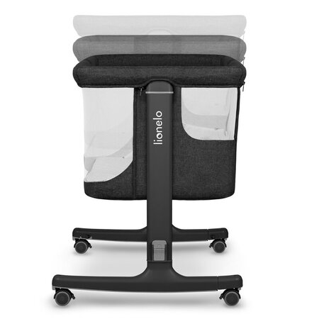 Patut Co-sleeper 3 in 1 Aurora, pana la 9 Kg, 85 x 60 x 66 cm, Gri inchis, 0 luni+, Lionelo 737758