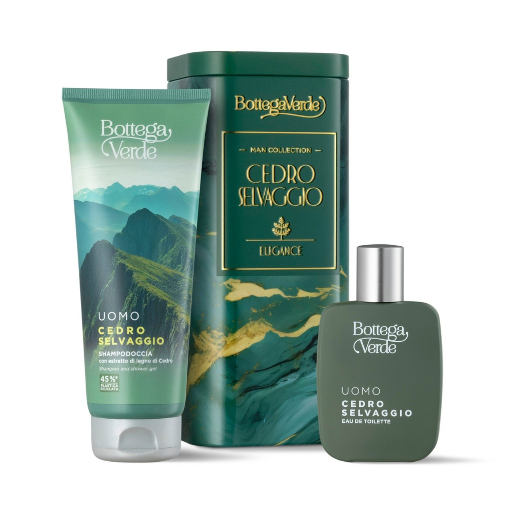 Set ingrijire pentru barbati, Cedro Selvaggio, 250 ml, Bottega Verde