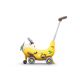 Avion interactiv 4 in 1 Ride On si maner de impingere, Banana, 12-36 luni, Hola 737811