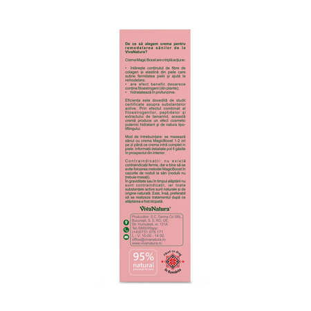 Crema pentru sani Magic Boost, 145 ml, Vivanatura 764981
