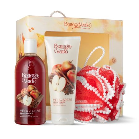 Set ingrijire corp, Mela e Spezie, 400 + 200 ml, Bottega Verde