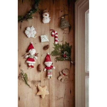 Ornamente din plus pentru brad, Rosa, Little Dutch 737865
