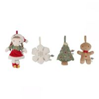 Ornamente din plus pentru brad, Rosa, Little Dutch