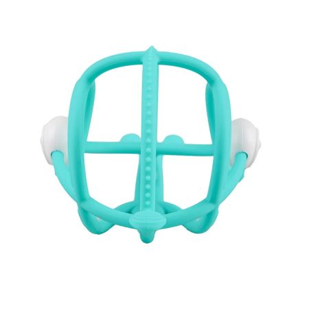 Inel Gingival din silicon, Teal, Melc, 3 luni+, Mombella 737874