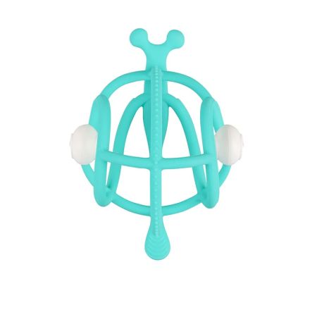 Inel Gingival din silicon, Teal, Melc, 3 luni+, Mombella 737873