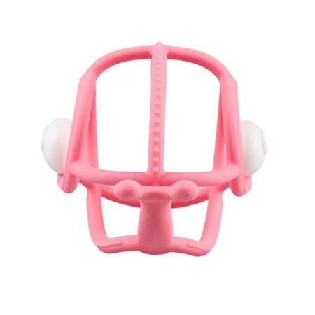 Inel Gingival din silicon, Pink, Melc, 3 luni+, Mombella 737877