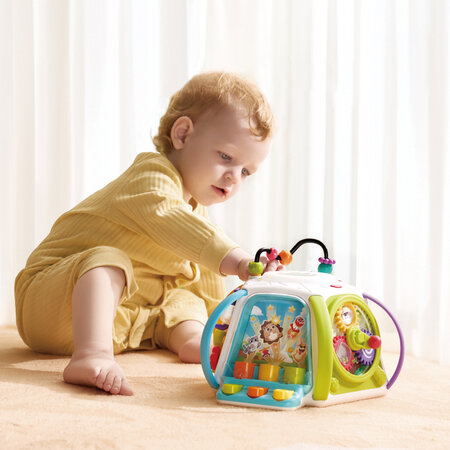 Cub interactiv Montessori pentru invatare timpurie, +18 luni, Hola 737907