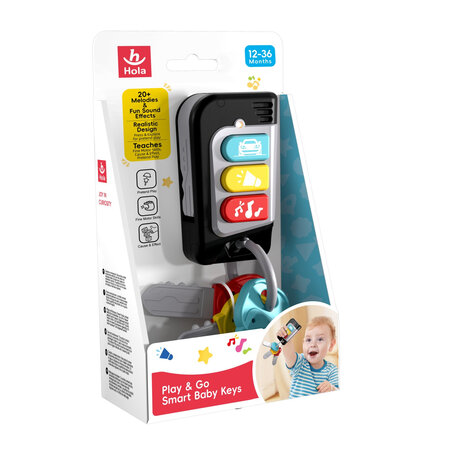Jucarie interactiva Chei Auto, Joaca-te si porneste, +12 luni, Hola 737927