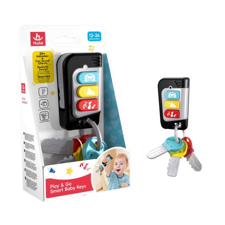 Jucarie interactiva Chei Auto, Joaca-te si porneste, +12 luni, Hola