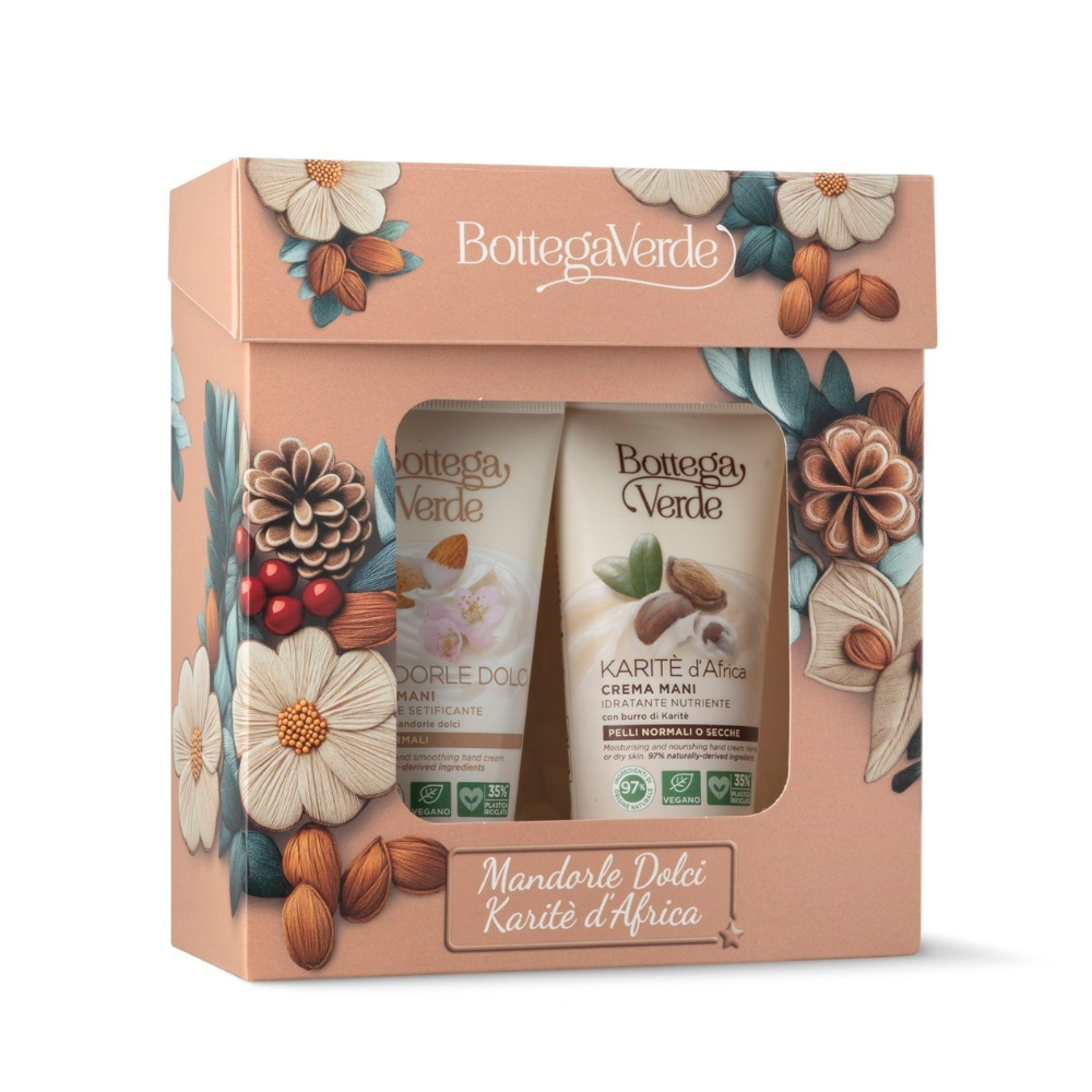 Set ingrijire maini, Mandorle&Karite, 2x75 ml, Bottega Verde