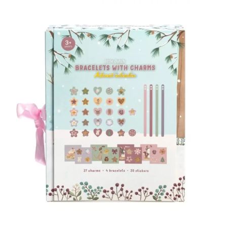 Calendar de Advent cu bratari si charmuri, 3 ani+, Little Dutch 737970