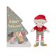 Set carte cartonata cu tematica de Craciun si jucarie Jim, 12 luni+, Little Dutch 737997