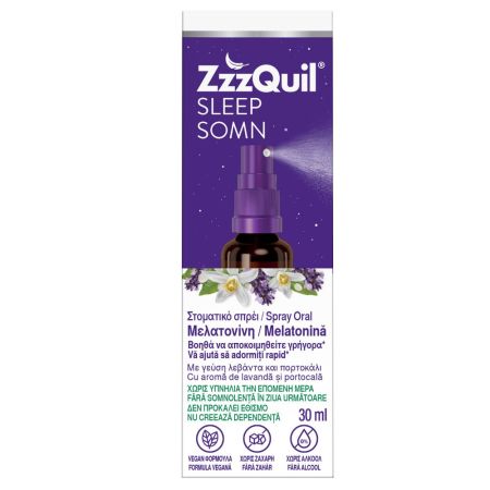 Spray oral cu melatonina, 30 ml, ZzzQuil Natura 738007