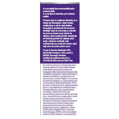 Spray oral cu melatonina, 30 ml, ZzzQuil Natura 738008