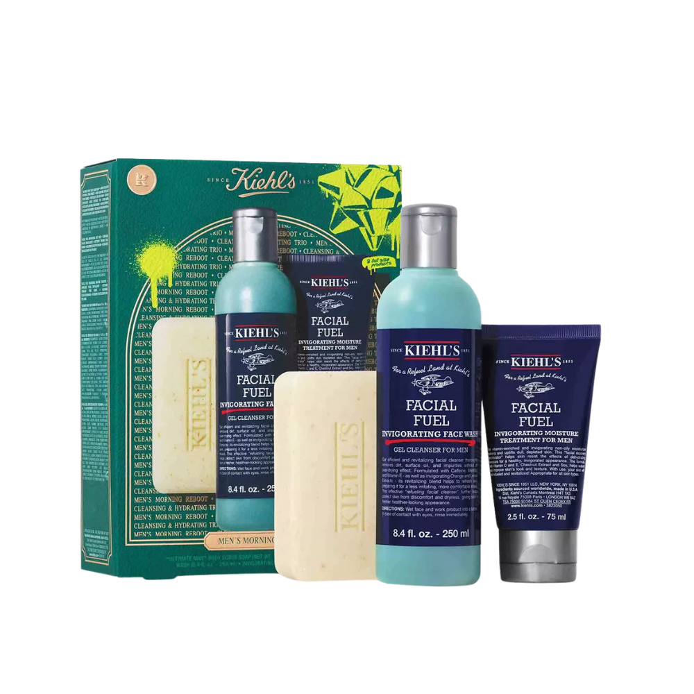 Set Mens Energizing Essentials, 250 ml + 75 ml + 9 g, Kiehl's