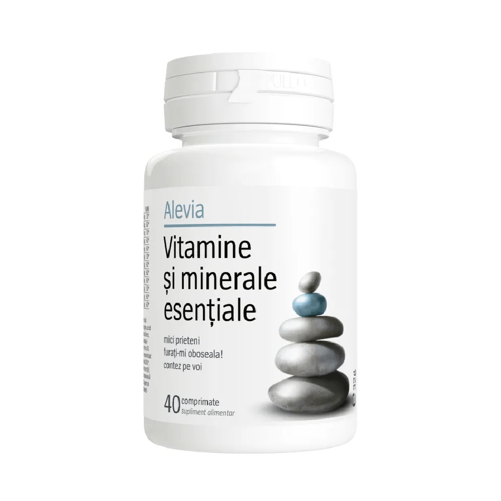 Vitamine si minerale esentiale, 40 comprimate, Alevia