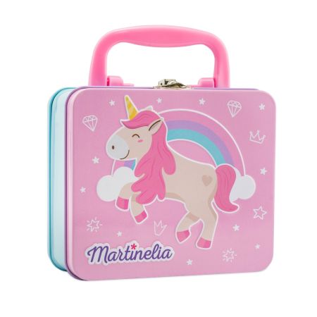 Trusa infrumusetare pentru copii, in cutie metalica Little Unicorn, Martinelia 738028