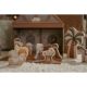 Figurine din lemn in cutie portabila, Scena nasterii de Craciun, 18 luni+, Little Dutch 738064