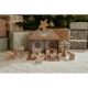 Figurine din lemn in cutie portabila, Scena nasterii de Craciun, 18 luni+, Little Dutch 738060
