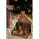 Figurine din lemn in cutie portabila, Scena nasterii de Craciun, 18 luni+, Little Dutch 738061