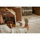 Figurine din lemn in cutie portabila, Scena nasterii de Craciun, 18 luni+, Little Dutch 738065