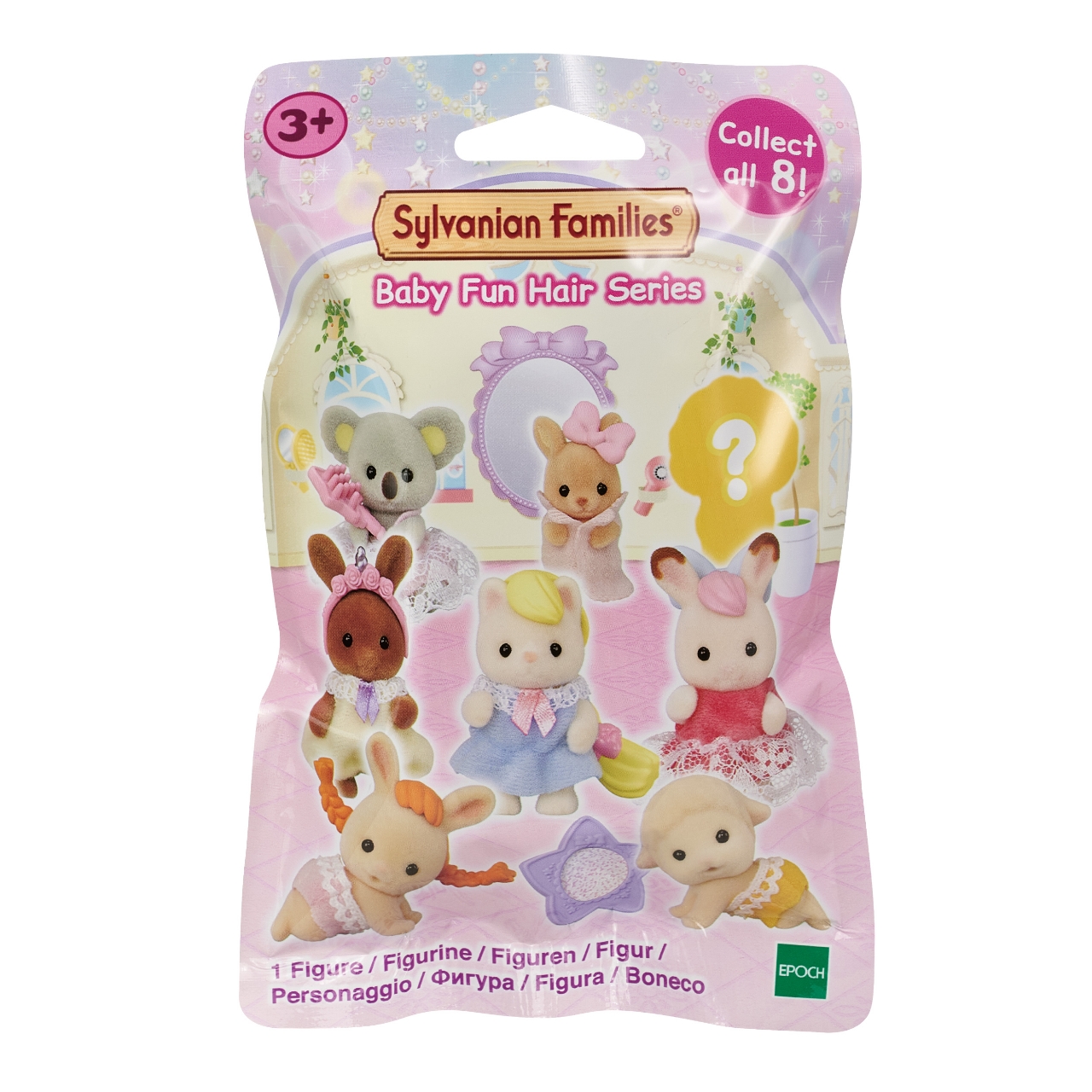 Figurina surpriza coafuri amuzante, 3 ani+, 1 bucata, Sylvanian Families