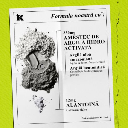 Masca pentru curatarea fetei Rare Earth Masque, 125 ml, Kiehl's 764686
