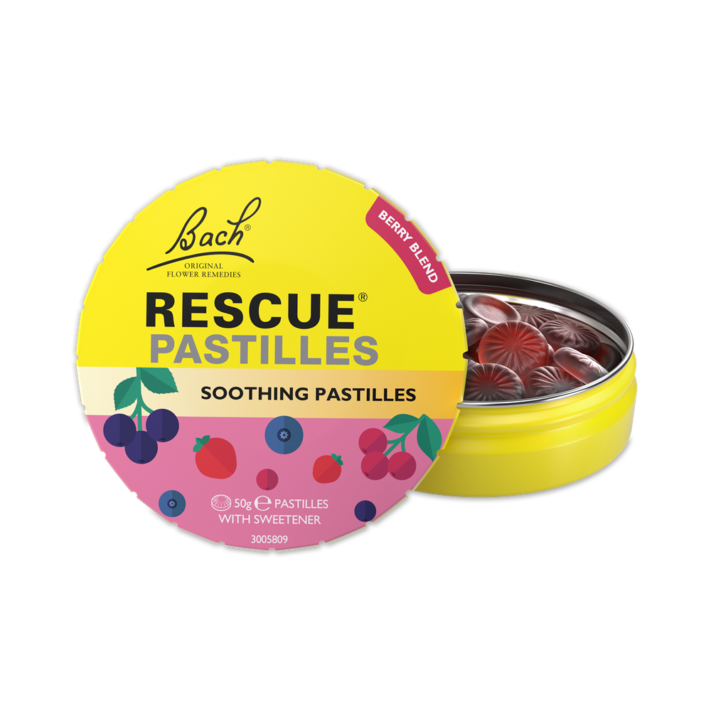 Dropsuri cu aroma de fructe de padure Bach Original, 50 g, Rescue Remedy