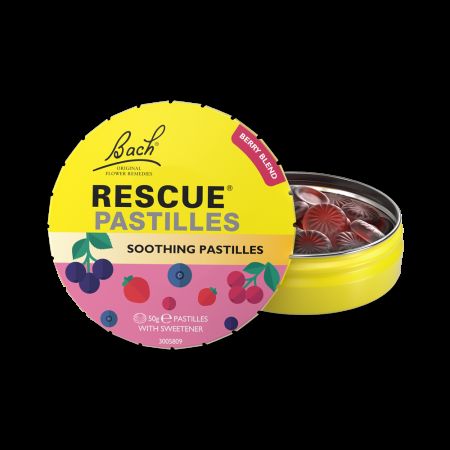 Dropsuri cu aroma de fructe de padure Bach Original, 50 g, Rescue Remedy