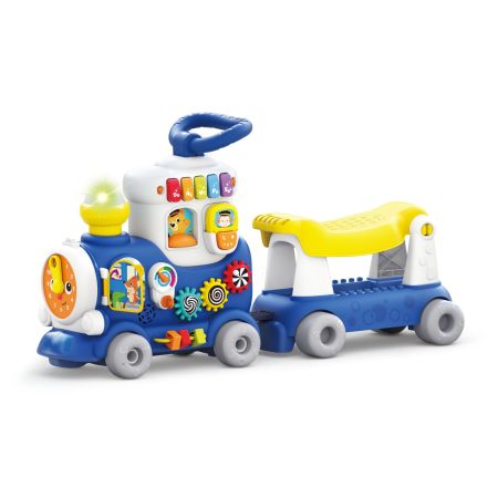 Trenulet 4 in 1, Albastru, +12 luni, Hola