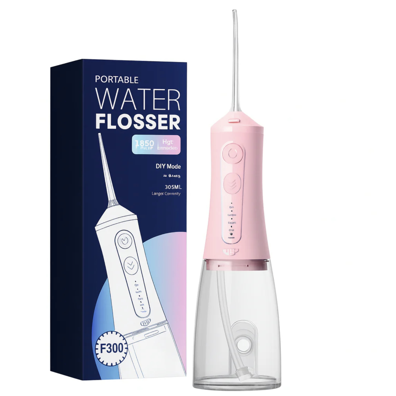 Irigator bucal portabil F300, Roz, JTF