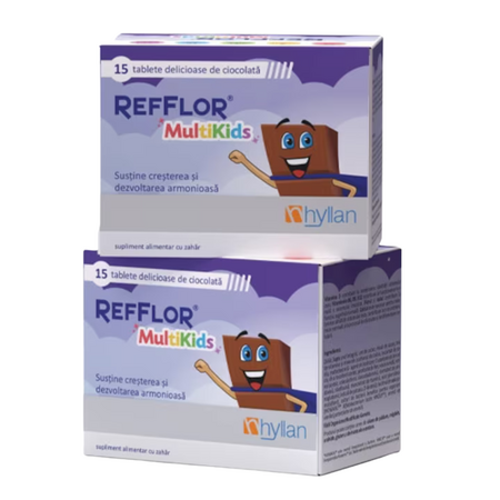 Pachet Refflor MultiKids, 2x15 tablete, Hyllan